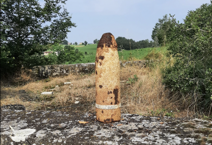 Coscogno di Pavullo, trovato e fatto brillare un ordigno bellico