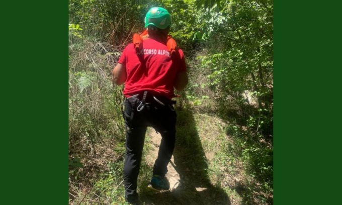 Brutta caduta durante la gara di mountain bike sul Monte Cimone