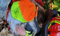 Montecreto, i Vigili del Fuoco salvano un cagnolino caduto in un dirupo