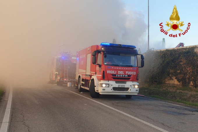 Incendio al Tribunale di Modena