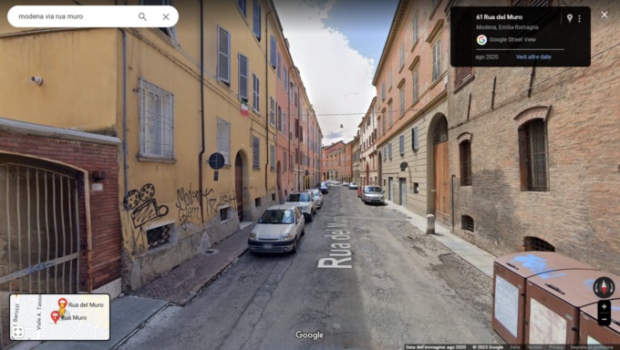 Lavori in via Rua Muro in centro a Modena: strada chiusa tutta la settimana entrante