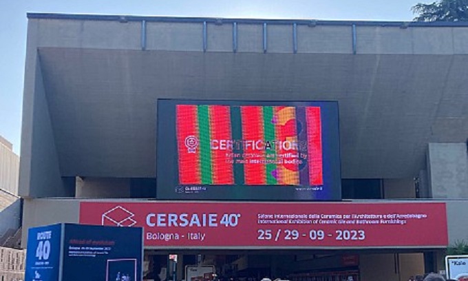 Cersaie 2023: al via a Bologna l’edizione numero 40 del Salone Internazionale della Ceramica