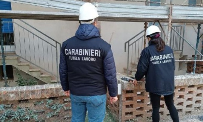 Sicurezza nei posti di lavoro: elevate sanzioni per 70 mila euro