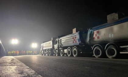 Prove di carico senza problemi sul ponte della nuova tangenziale