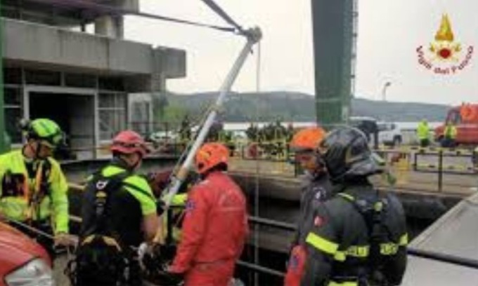 Vigili del fuoco di Modena a supporto di Bargi