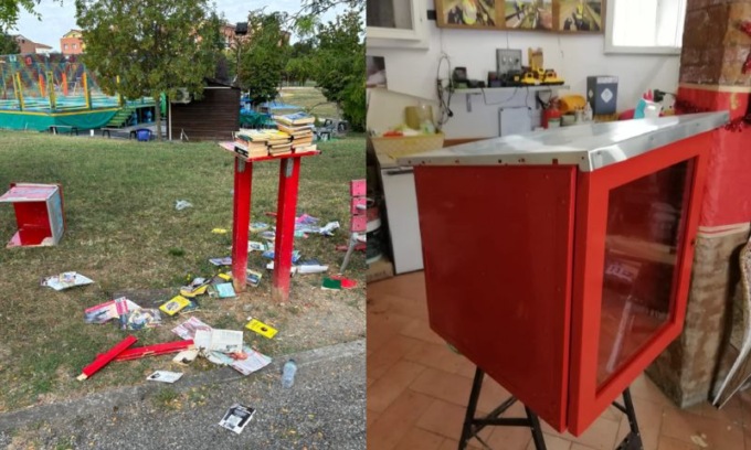 I volontari del Gruppo Verde restituiscono alla città la “casetta dei libri” vandalizzata a Ferragosto