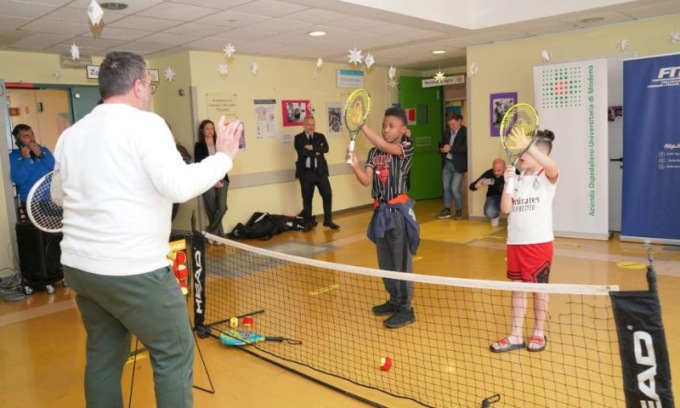 “Tennis in Corsia” nell’Oncoematologia Pediatria del Policlinico