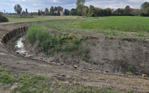 Conclusi i lavori al torrente Cerca