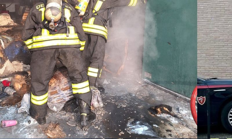 Incendio in una  ditta artigianale: il pronto intervento dei vigili del fuoco evita danni ingenti