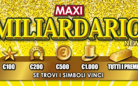 Gratta e vinci: vinti 5 milioni di euro in tabaccheria