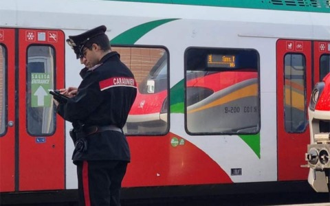 Crea caos all’interno di un treno perchè senza biglietto