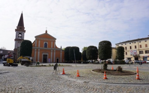 Campogalliano, iniziati i lavori alla rotatoria del centro