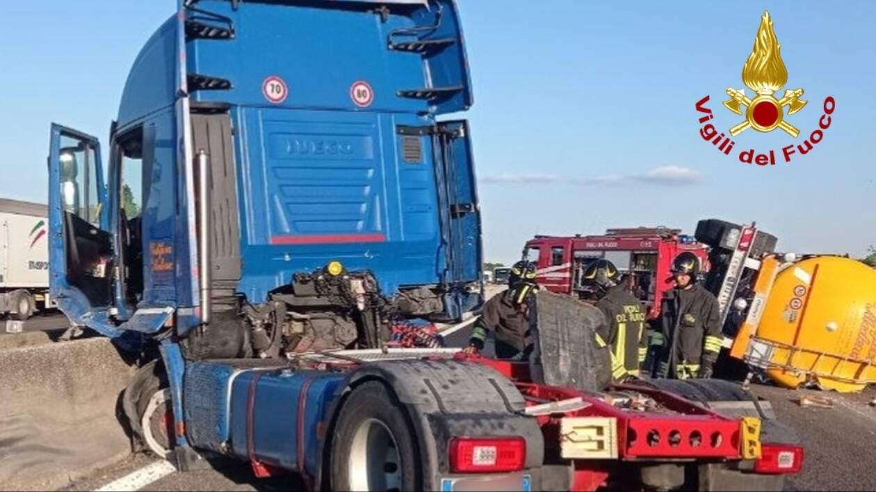 Incidente sull’Autostrada A1: cisterna si stacca dalla motrice