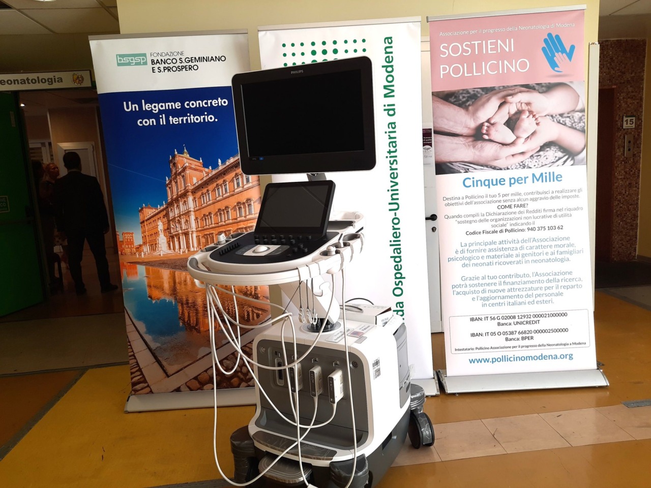 La Neonatologia del Policlinico di Modena guarda al futuro inaugurando un nuovo ecografo