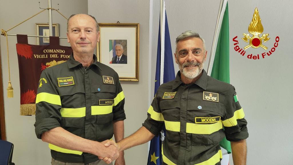 Vigili del Fuoco Modena: passaggio di consegne al vertice del Comando Provinciale