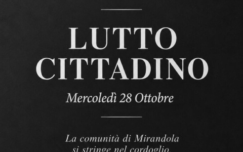 Lutto cittadino a Mirandola per Vincenza Giannini e Pietro Ferdinando Casari
