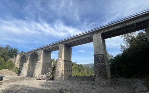 Sopralluogo lungo i cantieri dei ponti e delle strade
