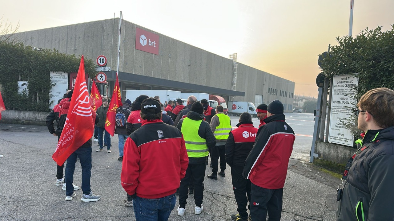 Alta adesione allo sciopero dei driver ed i facchini degli appalti BRT