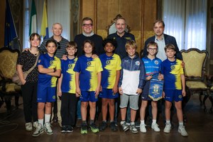Ricevuto in Comune il campione del mondo under 12 di subbuteo